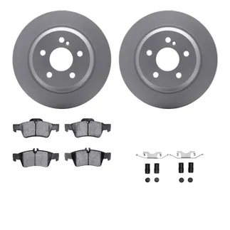R1 Concepts WDUH1-63180 Carbon Series Brake Rotors W/ 5000 Oep Brake Pads & Hdw